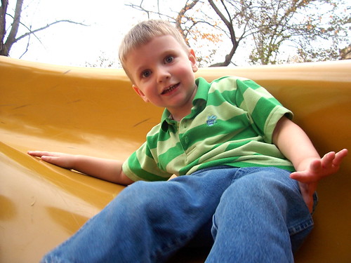 Brian on a slide